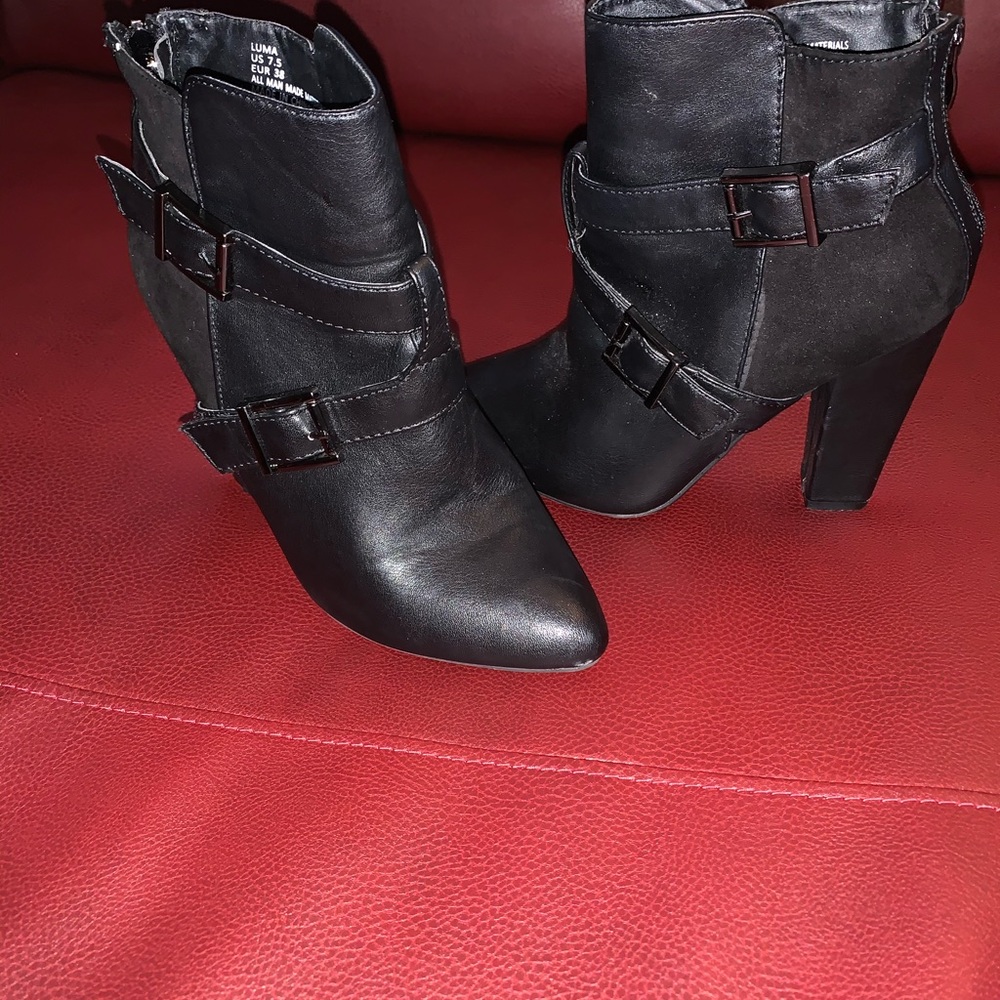 JustFab Black Ankle Boots